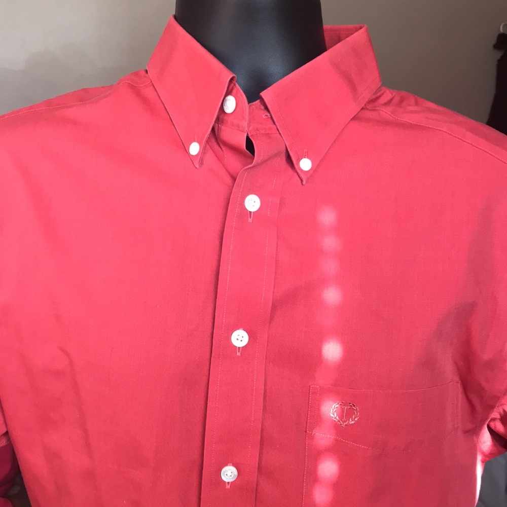 {$10 BUNDLED} TURNBURY Redish Short Sleeved Buttoned Top
